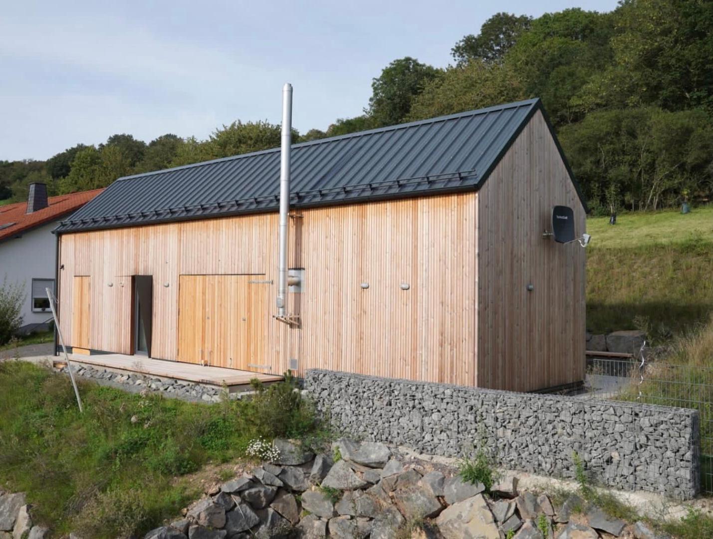 Eifelhausaufzeit-Vulkaneifel-Architekten-Chalet Mit Sauna Im Vulkankrater Immerath Экстерьер фото